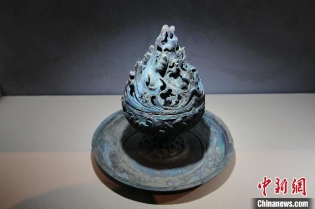 图为青铜博山炉。　张远 摄
