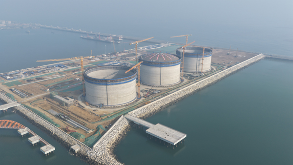 江苏华电赣榆LNG接收站项目。受访者供图。